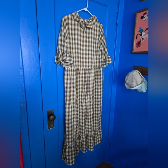 Christy Dawn The Constance Dress In Cocao Plaid - Picture 3 of 6